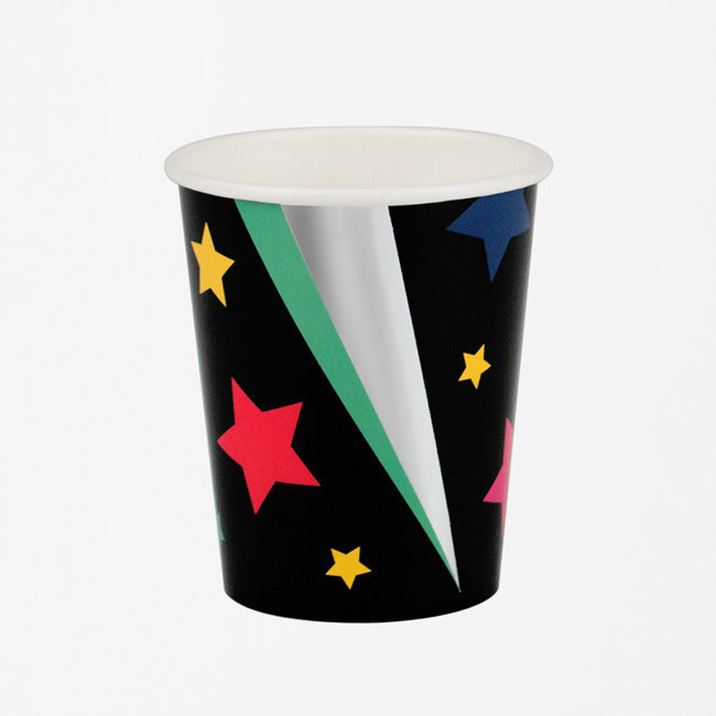 Disco stars paper cups