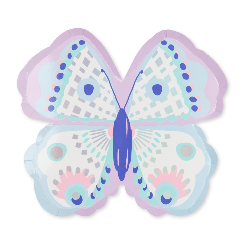 flutter butterfly large plates